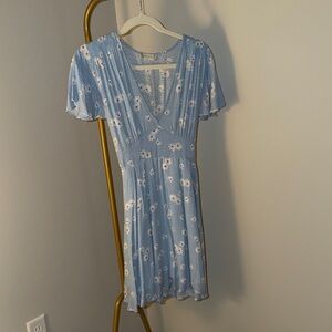 Light Blue Floral Dress